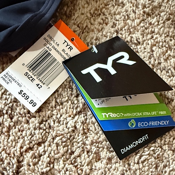 TYR Women's Classic Black One-Piece Swimsuit - Picture 2 of 3